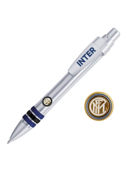 Set penna e distintivo con logo ufficiale Inter